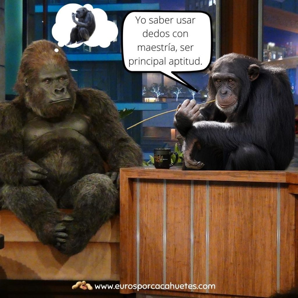 Meme gorila mono entrevista de trabajo