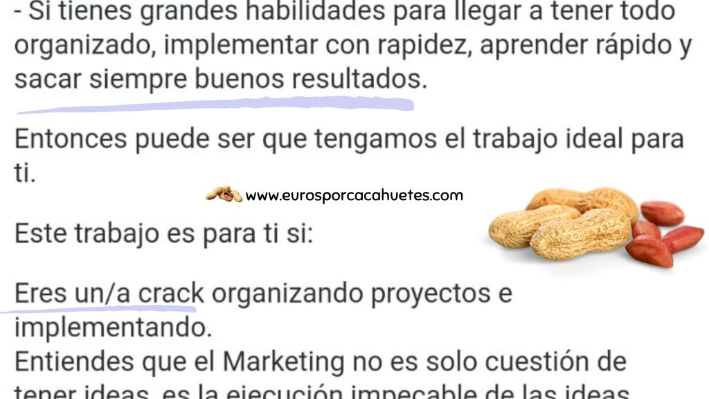 Wasp Marketing-Training 5 - Euros por cacahuetes