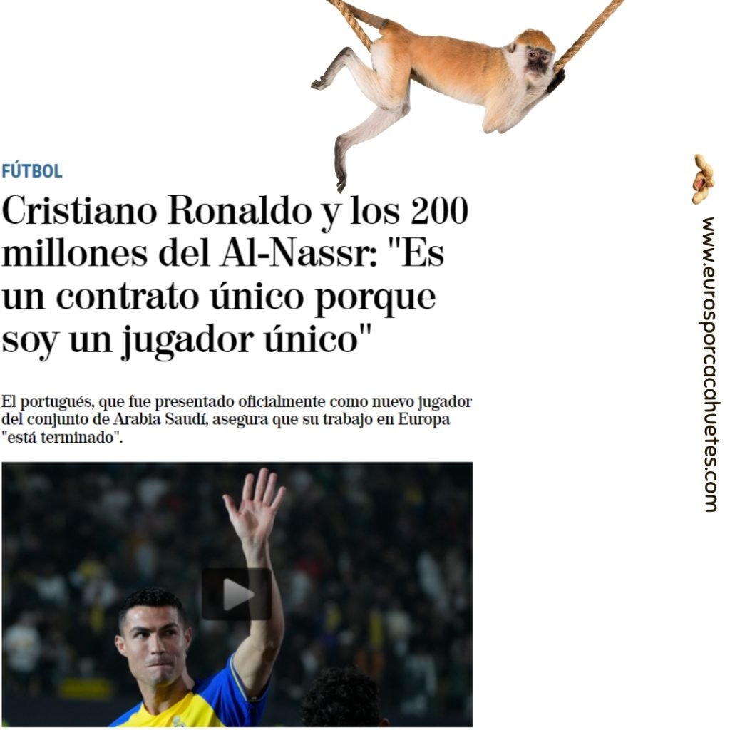 CR7 contrato - Euros por cacahuetes